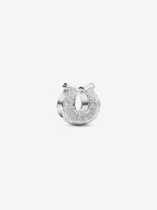 Mini Charm Herradura de Plata