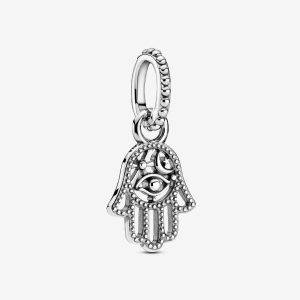 Charm Colgante Mano de Fátima Plata de primera ley