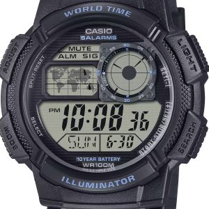 Reloj Casio Digital con hora mundial | AE-1000W