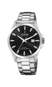 Reloj de hombre en acero y cristal zafiro Festina Swiss