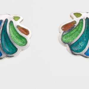 PENDIENTES PLATA Y ESMALTE