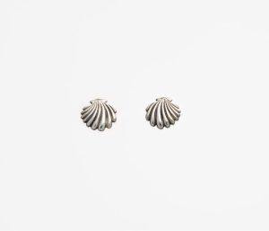 Pendientes Concha Pequeña Plata de Fink Orfebres