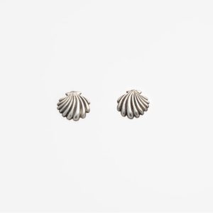 Pendientes Concha Pequeña Plata de Fink Orfebres