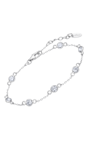 Pulsera de plata con circonitas