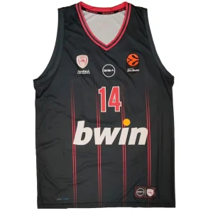 Camiseta Aleksander Vezenkov Olympiacos GSA 2026 Euroliga Equipacion negra