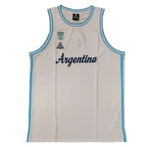 Camiseta Argentina baloncesto – Peak blanca