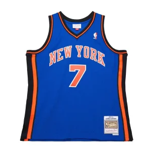 Camiseta Carmelo Anthony Knicks 2010-11 Mitchell and Ness Retro Swingman azul