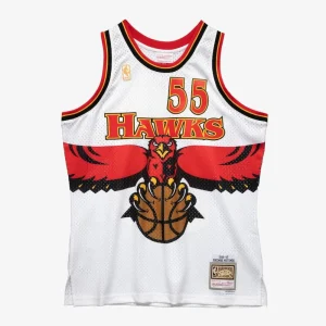 Camiseta Dikembe Mutombo Atlanta Hawks 1996-97 Swingman Mitchell and Ness blanca