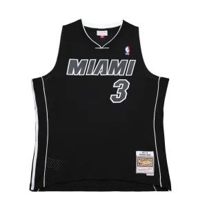 Camiseta Dwyane Wade 2011-12 Mitchell and Ness Retro Swingman negra