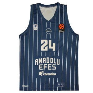 Camiseta Erkan Osmani Anadolu Efes GSA 2026 Euroliga Equipacion Azul
