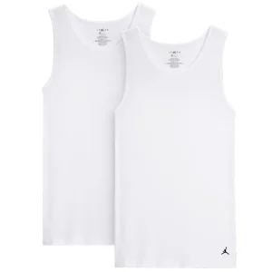 Camiseta Jordan Flight Cotton Stretch blanca – Pack de 2 unidades
