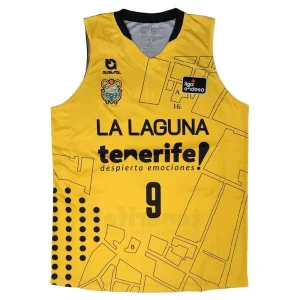 Camiseta Marcelinho Huertas CBC La Laguna Tenerife Torriani Amarilla ACB 2026
