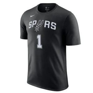 Camiseta Victor Wembanyama N&N Association Edition San Antonio Spurs Negra *