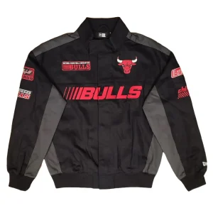 Chaqueta Chicago Bulls NBA Motorsport Jacket New Era negra