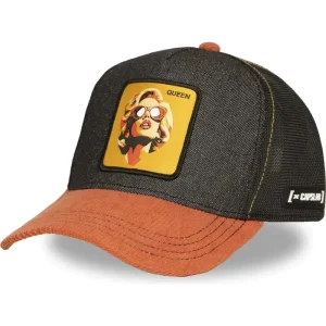 Gorra Capslab Marilyn Monroe Queen Famous Negra y marrón