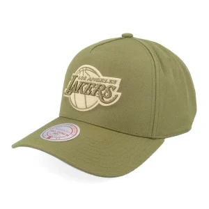 Gorra curva Lakers Fashion Basic Pro Olive Snapback Teal Mitchell and Ness