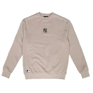 Sudadera Yankees MLB League Essential Midi Beige Oversized New Era