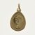 18K Medalla de Oro forma de gota Virgen Niña | 170014