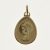 18K Medalla de Oro forma de gota Virgen Niña | 170014