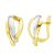 18K PENDIENTES ORO BICOLOR