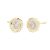 Pendientes de oro Eles niña redondo
