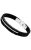 PULSERA LOTUS STYLE DE ACERO PAVONADO Y CAUCHO. LS1316-2/2