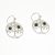 Pendientes Árbol de la Vida en Plata y Azabache. Diámetro 20mm