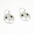 Pendientes Árbol de la Vida en Plata y Azabache. Diámetro 20mm