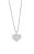Collar de Plata Lotus Silver corazón de circonitas