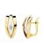 Pendientes de Oro Bicolor
