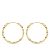 18K AROS ORO AMARILLO GALLONEADOS HUECOS 20X1.50 MM