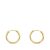 18K AROS ORO AMARILLO REDONDOS