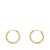 18K AROS ORO AMARILLO REDONDOS