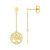 pendientes oro 750 largos R325_13