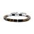 Pulsera piedra ojo de tigre natural acero inox