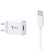 T-PHOX Mini Cargador 5V 2.4A+cable tipo C blanco T-S01