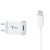 T-PHOX Mini Cargador 5V 2.4A+cable microUSB blanco T-S01