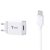 T-PHOX Mini Cargador 5V 2.4A+cable micro-USB 1.2m blanco Polybag
