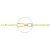 Pulsera Bicolor de Oro 18K