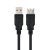 NANOCABLE Extension prolongador negro usb 2.0 1.8 mts 10.01.0203-BK