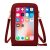 COOL Bag Premium Funda universal 6.5″ con bolsillos y correas granate