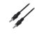 AISENS A128-0143 Cable jack 3.5 M/M negro 3mts