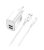 QCHARX Apolo Pack cargador 2,4A 12W 2 Puertos USB + cable microUSB Blanco QCHAPO3