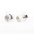 Pendientes chatón de oro blanco con diamantes talla brillante