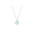 Lotus Silver Collar de Plata y piedra verde  LP3562