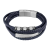 Pulsera de Acero y Cuero Lotus Style para hombre