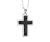 COLGANTE CRUZ DE PLATA Y AZABACHE