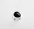 ANILLO AZABACHE Y PLATA