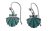 Pendientes Gancho Plata Concha con Esmalte