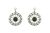 Pendientes de Plata y Azabache con filigrana